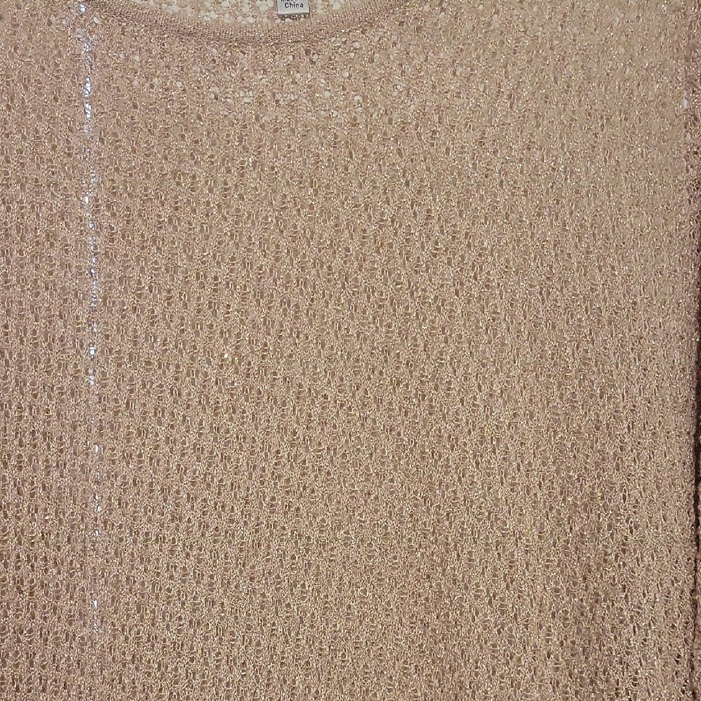 Chic Beige Knit Sweater - Picture 2 of 2